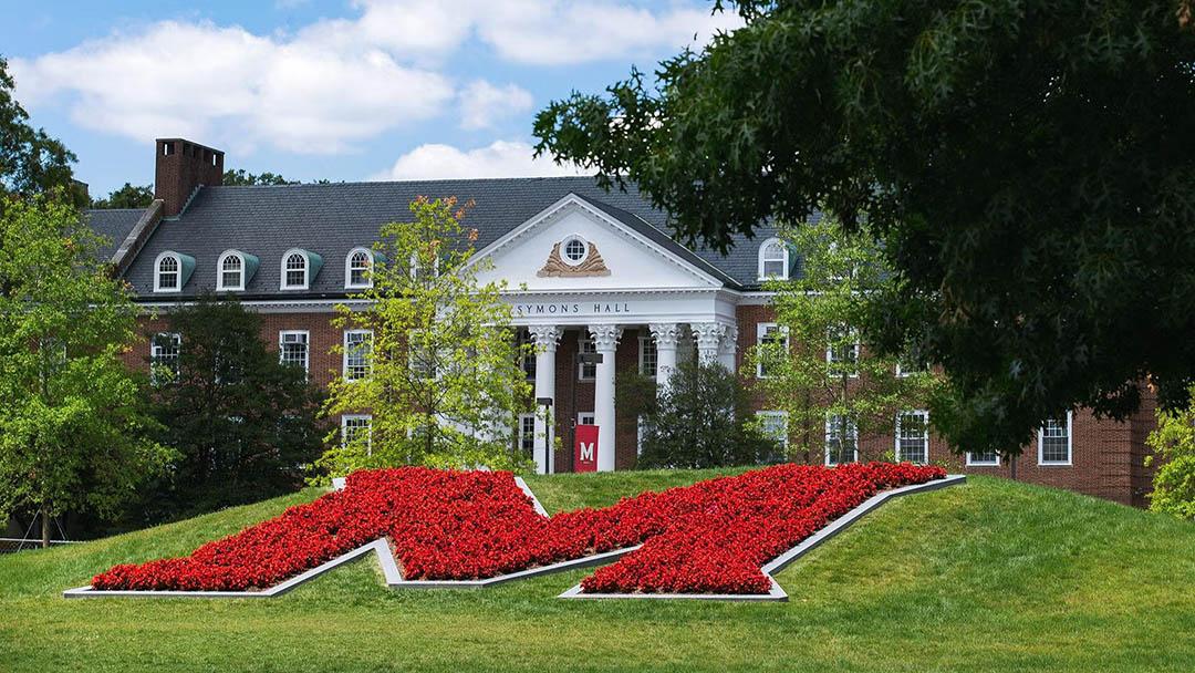 UMD M with AGNR Symons Hall in the background
